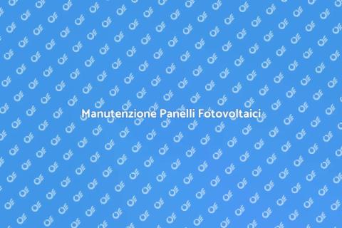 Aggiustare Panelli Fotovoltaici