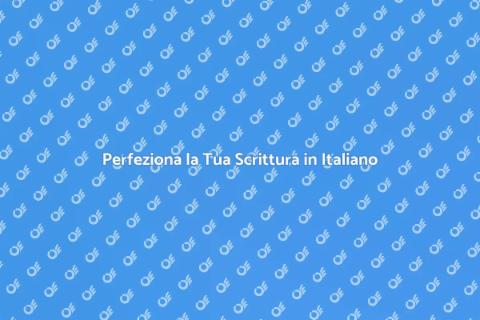 Correzione di Bozze in Italiano