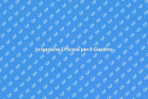 Programma di Irrigazione per Piante