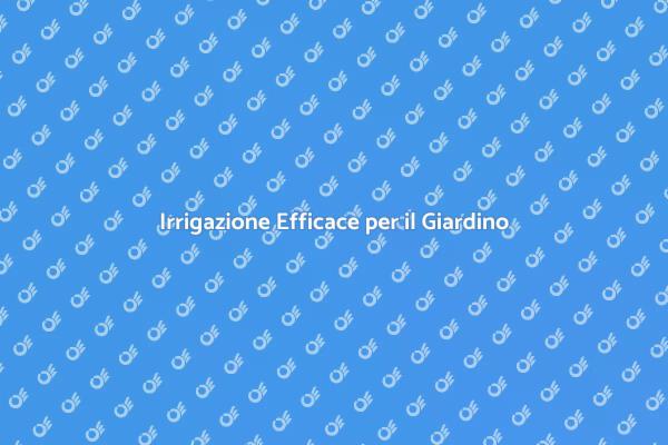 Progetta il Tuo Programma di Irrigazione