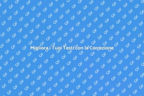 Correzione di Bozze in Altre Lingue