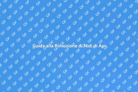 Rimuovere Nido di Api o Vespe