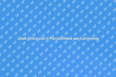 Parrucchiere per Cerimonie: Eleganza