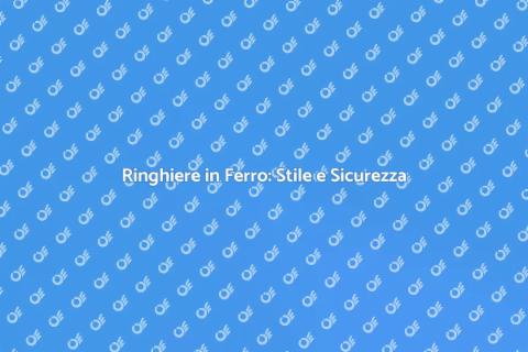 Ringhiere in Ferro Satinato Eleganti