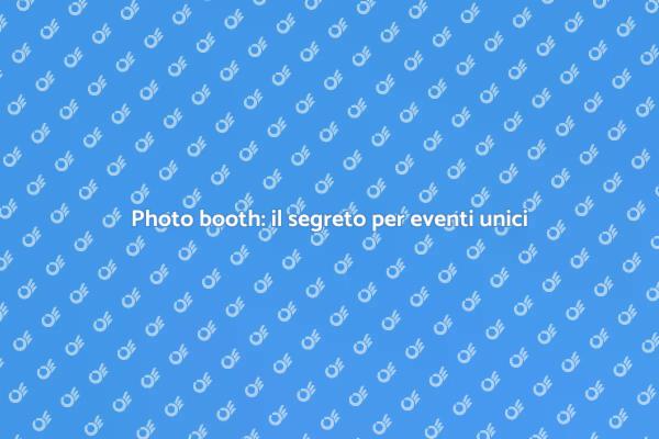 Immortala i tuoi eventi con un photo booth