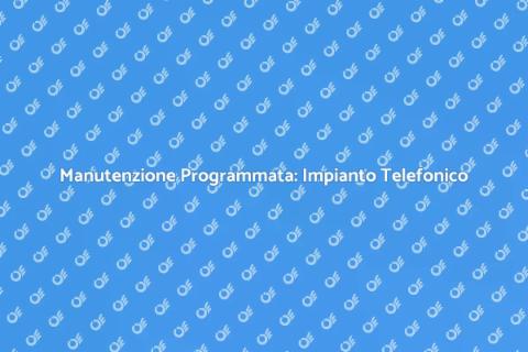Manutenzione Impianto Telefonico Essenziale