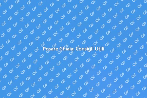 Posare la Ghiaia in Giardino