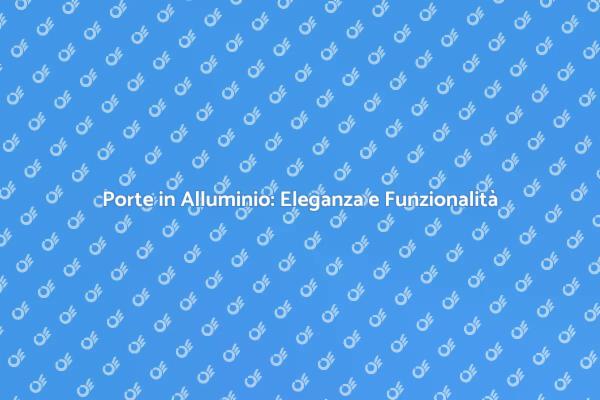 Ristrutturazione con Porte in Alluminio