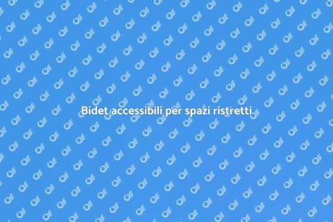 Bidet per disabili in bagni piccoli