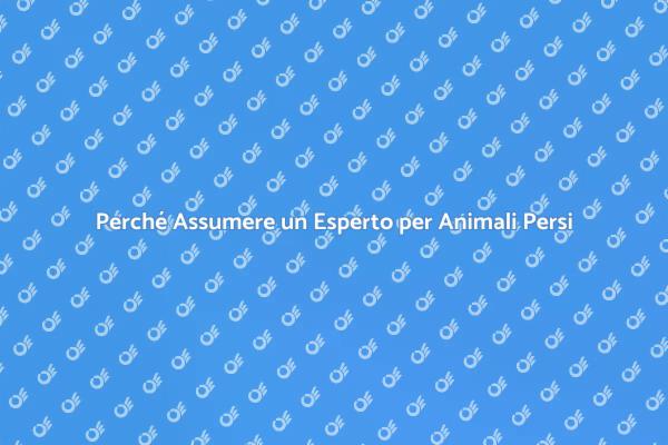 Esperti nella Ricerca di Animali Domestici