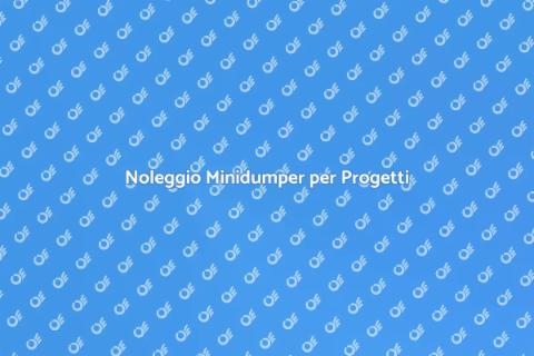 Affitto Minidumper per Ristrutturazioni