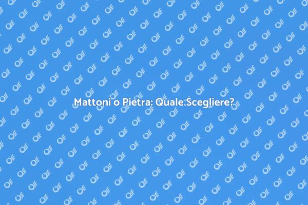 Trasforma la tua Casa con Mattoni o Pietra