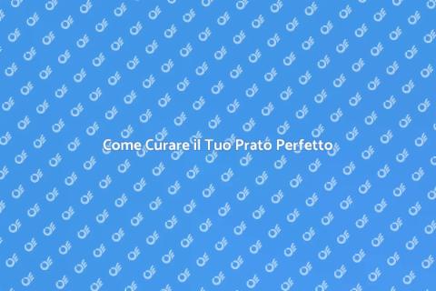 Prendersi Cura del Prato: Guida Pratica