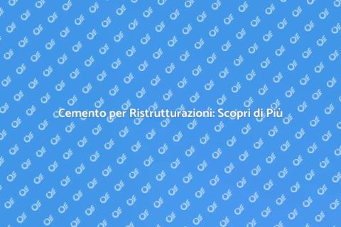 Consegna Cemento: Il Tuo Progetto Edile