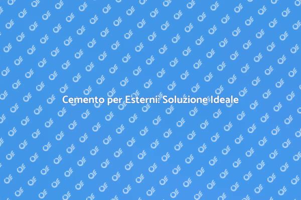 Trasforma i Tuoi Spazi con Cemento