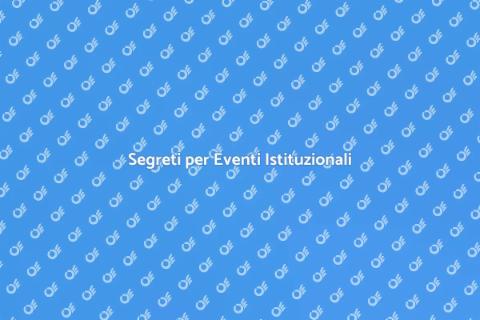 Organizzare Eventi Istituzionali