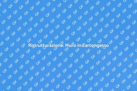 Muro in Cartongesso con Nicchia