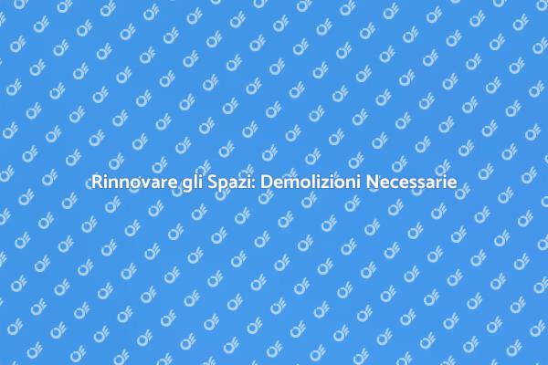 Rinasce la città: demolizione e sviluppo