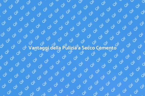 Pulizia a Secco per Pavimenti Cemento