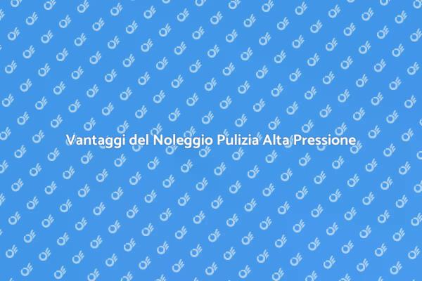 Pulizia Efficace con Alta Pressione