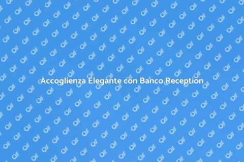 Banco Reception Moderno per Enoteca