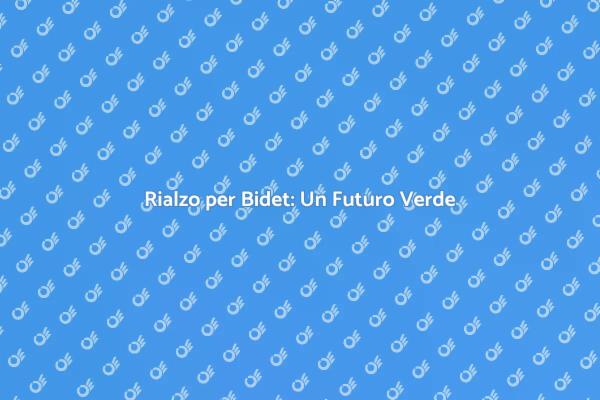 Rialzo Bidet: Comfort e Sostenibilità