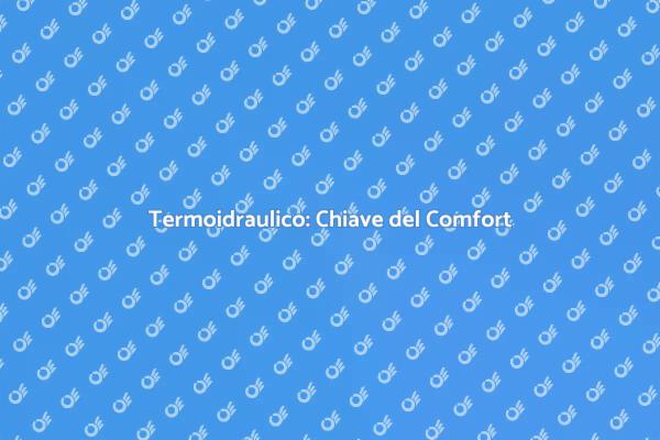 Termoidraulico: Fondamentale per Comfort
