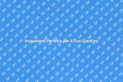 Sistema Irrigazione Efficiente Giardino