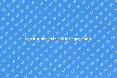 Rimuovere Persiane in Legno: Guida