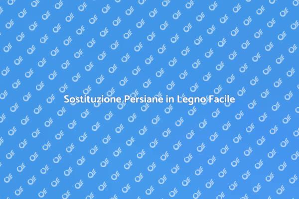 Rinnovare la Casa: Rimuovi le Persiane
