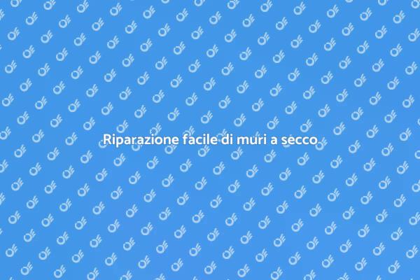 Come riparare un muro a secco