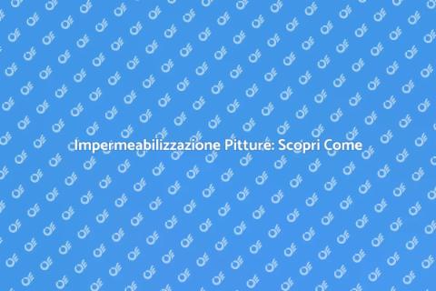 Trattamento Impermeabilizzante Efficace