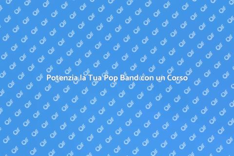 Corso di Live Performance per Pop Band