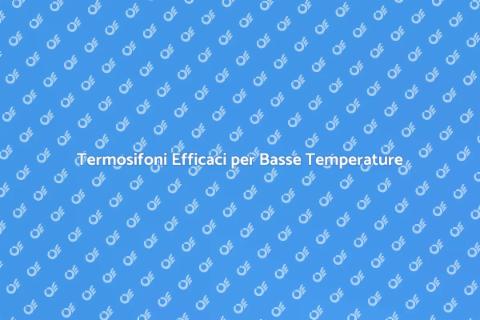 Modifica Termosifoni per Riscaldamento