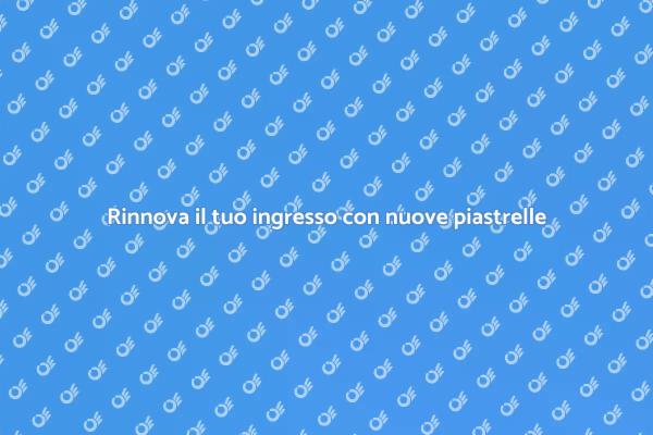 Trasforma l'ingresso con nuove piastrelle