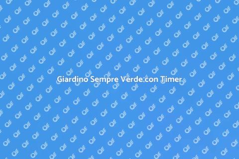 Timer per Irrigazione: Giardino Perfetto