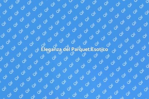 Parquet in Legni Esotici per Casa
