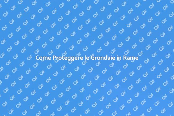 Guida alla Protezione delle Grondaie in Rame