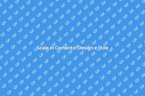 Eleganza delle Scale in Cemento