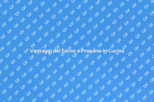 Forno a Propano: Scopri i Vantaggi