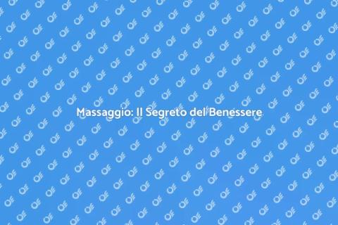 Trattamento di Massaggio per Benessere