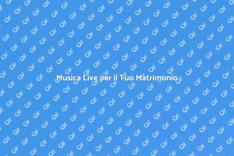 Cantautore per il Tuo Matrimonio