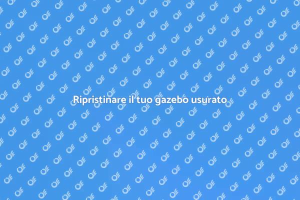 Come riparare il gazebo danneggiato