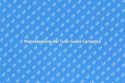 Manutenzione Tubi dell'Acqua Essenziale