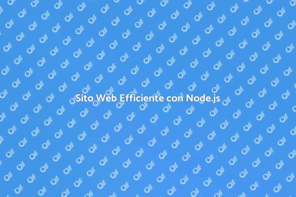 Costruisci il Tuo Sito con Node.js