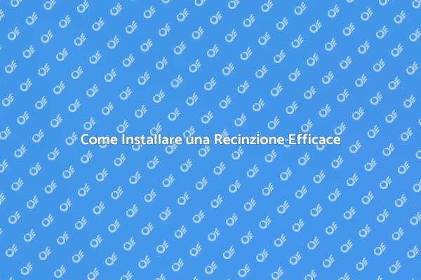 Installazione Recinzione: Guida Completa
