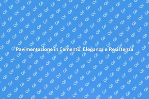 Lastricato in Cemento: Versatilità e Stile