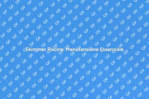 Manutenzione Skimmer Piscine Efficace