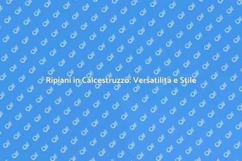 Ripiani in Calcestruzzo: Eleganza e Funzionalità