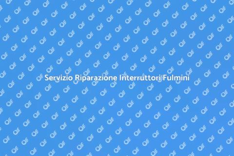 Riparazione Interruttori e Prese Fulmini